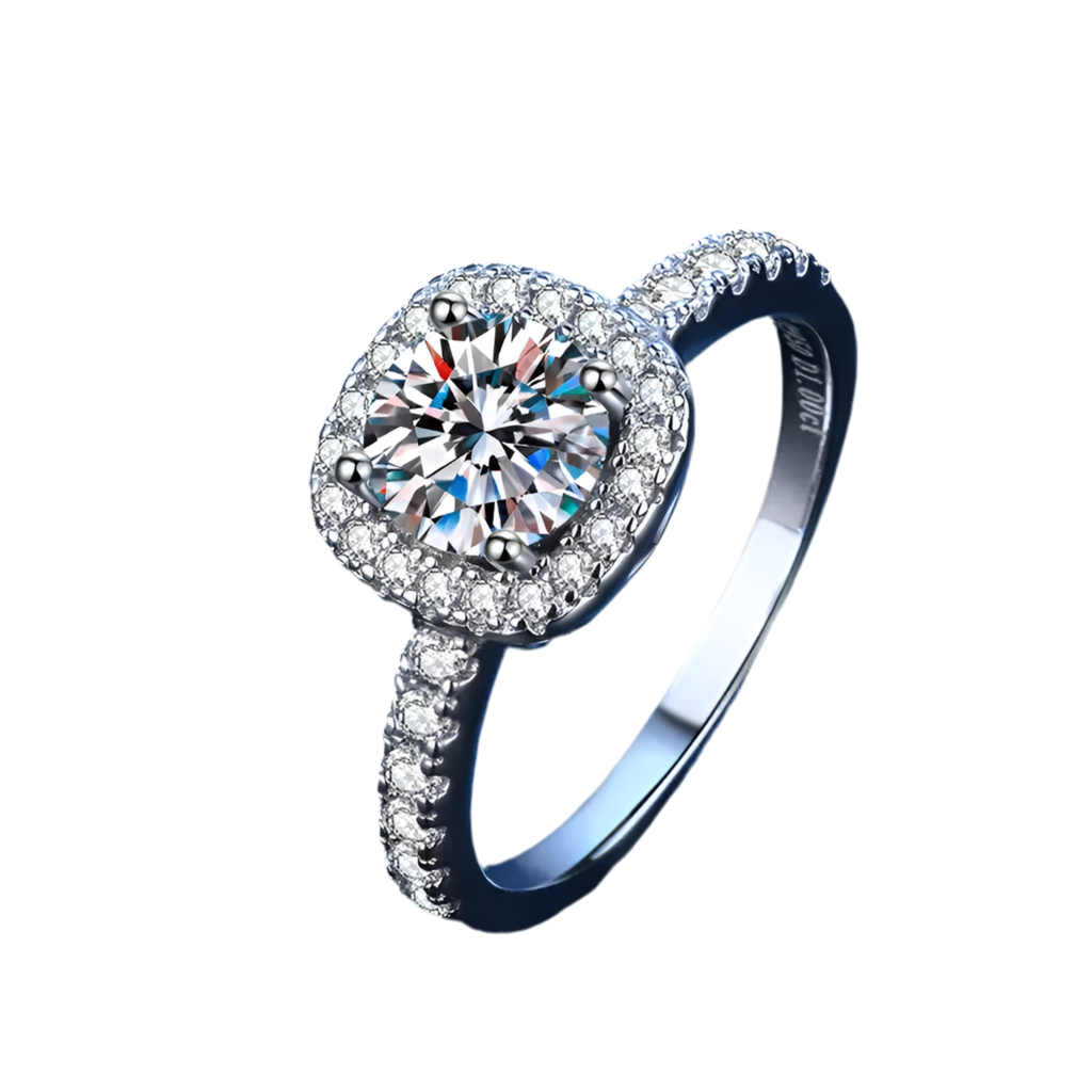 Brilessa - Moissanite Zilvere Ring