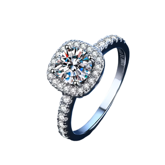 Brilessa - Moissanite Zilvere Ring